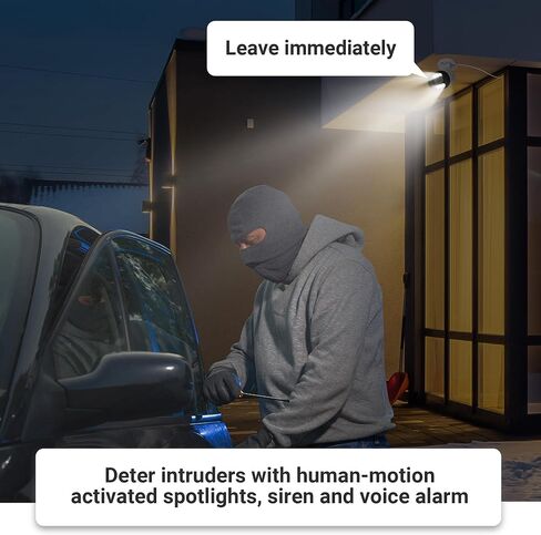 نظام كاميرا أمان TIGERSECU Ultra HD 5MP PoE NVR مع 4 كاميرات IP PoE، 8 قنوات NVR مع محرك أقراص ثابتة 2 تيرابايت، رؤية ليلية ملونة، إنذار صفارات الإنذار، كشف بشري بالذكاء الاصطناعي in Kuwait