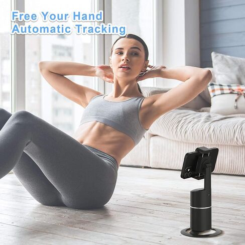 JOYTRIP Auto Tracking Phone Holder,360° Rotation Face Body Track Mount,Tracking Tripod for Vlog Shooting Live Streaming,Build-in Battery,No APP Required(Pink)… in Kuwait