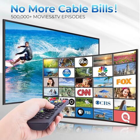 2023 Upgraded TV Antenna for Smart TV-480 Miles Range Digital Indoor Antenna- Powerful Amplifier Support 8K 4K 1080p All TV's VHF UHF Outdoor Signal Booster 360°Signal Reception-18ft Coax HDTV Cable in Kuwait