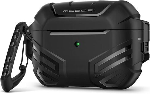 غطاء حافظة MOBOSI لأجهزة AirPods Pro الجيل الثاني/الأول مع قفل، حافظة AirPod Pro 2 من الدرجة العسكرية للرجال والنساء، حافظة واقية مقاومة للصدمات لكامل الجسم مع سلسلة مفاتيح لـ AirPods Pro (2023/2022/2019)، أزرق in Kuwait