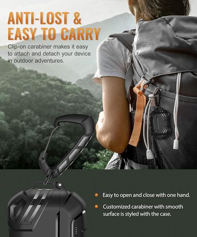 غطاء حافظة MOBOSI لأجهزة AirPods Pro الجيل الثاني/الأول مع قفل، حافظة AirPod Pro 2 من الدرجة العسكرية للرجال والنساء، حافظة واقية مقاومة للصدمات لكامل الجسم مع سلسلة مفاتيح لـ AirPods Pro (2023/2022/2019)، أزرق in Kuwait