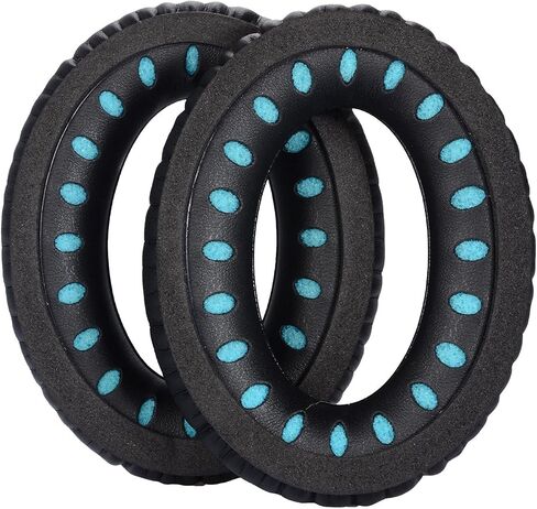 Aurivor Replacement Ear Pads for Bose QuietComfort QC 35 (ii) 25 15 2 Headphones, Tear-Proof Earpads Cushion for QC35 (ii) QC25 QC15 QC2 SoundTrue/SoundLink AE2/AE2i/AE2w Around-Ear Headphones (Black) in Saudi Arabia