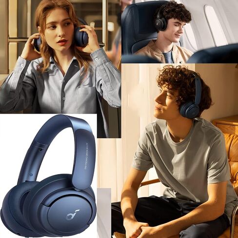 JULONGCR Life Q35 وسادات الأذن البديلة Soundcore Life Q30 غطاء وسائد الأذن يفشل أكواب وسائد أجزاء متوافقة مع سماعات Anker Soundcore Life Q35 QC30. (أزرق) in Kuwait