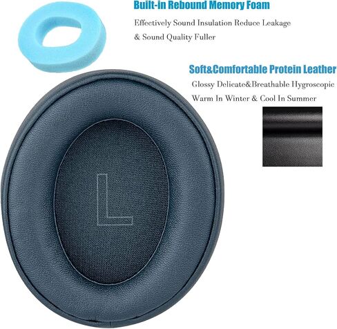 JULONGCR Life Q35 وسادات الأذن البديلة Soundcore Life Q30 غطاء وسائد الأذن يفشل أكواب وسائد أجزاء متوافقة مع سماعات Anker Soundcore Life Q35 QC30. (أزرق) in Kuwait