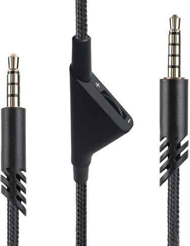 بديل MJKOR لسلك كابل التحكم في مستوى الصوت المضمن Astro A10 A40، سلك ألعاب الصوت المتوافق مع سماعات Astro A10 A40 (2 متر، وظيفة التحكم في مستوى الصوت) in Kuwait