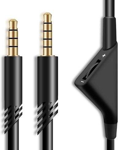 بديل MJKOR لسلك كابل التحكم في مستوى الصوت المضمن Astro A10 A40، سلك ألعاب الصوت المتوافق مع سماعات Astro A10 A40 (2 متر، وظيفة التحكم في مستوى الصوت) in Kuwait