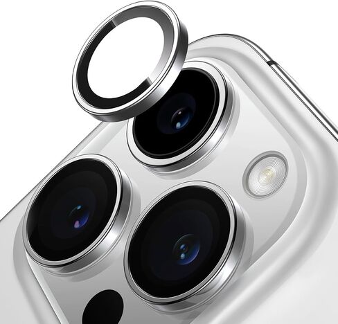 TORRAS Camera Lens Protector for iPhone 15 Pro/iPhone 15 Pro Max camera protector LensGuard Aerospace Grade 9H Tempered Glass [1:1 Invisible Precision Fit & Capture Flawless Shots] Durable, Black in Saudi Arabia