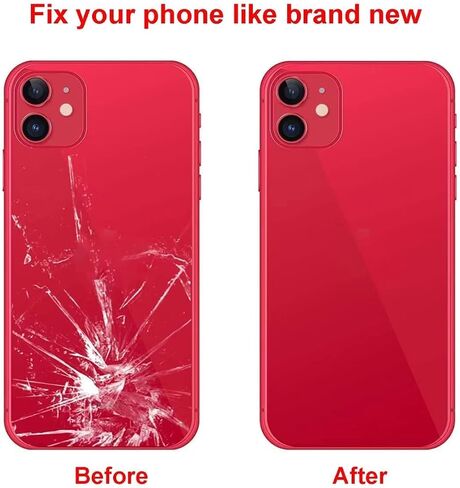 OEM Rear Back Glass Replacement for iPhone 11 6.1 inches with Reparing Toolkit and Pre-Installed Adhesive (Black) in Saudi Arabia