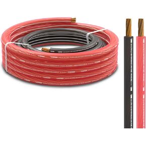 DS18 SW-12GA-100RB 12-GA سلك مكبر صوت فائق المرونة باللون الأحمر والأسود 100 قدم - كابل مكبر صوت لتطبيقات الصوت in Kuwait