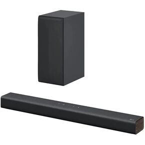 LG S65Q.DUSALLK مكبرات صوت صوتية عالية الدقة للتلفزيون، DTS Virtual:X، Synergy TV، Meridian، HDMI، مضخم صوت لاسلكي، أسود، 3.1 قناة in Kuwait