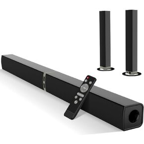 MZEIBO Sound Bars for TV, Bluetooth Soundbar for TV, 50W TV Sound Bar with 4 Drivers and Remote Control, Home Audio TV Speakers Sound Bar with HDMI(ARC)/Optical/AUX Connect in Kuwait