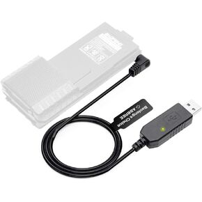 BaoFeng 2.5mm USB Charger Cable with Indicator Light UV-5R AR-152 UV-82 3800mAh Battery UV-S9/9S Two Way Radio (1) in Kuwait