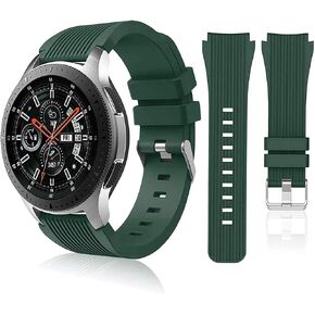 HSWAI Compatible with Samsung Galaxy Watch 46mm Bands/Gear S3 Frontier, Classic Watch Bands/Galaxy Watch 3 Bands 45mm, 22mm Soft Silicone Bands Bracelet Sports Strap for Men & Women. in Saudi Arabia