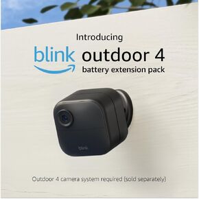 Introducing Blink Outdoor 4 Battery Extension Pack — Accessory for Outdoor 4 smart security camera, 4-year battery life, set up in minutes, batteries included