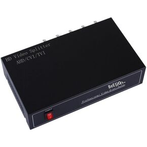 BeElion 8Way BNC Coaxl TV CCTV DVR Composite Video 1 in to 8 Out Ports Switch Splitter Amplifier Box, AHD/CVI/TVI Camera in Kuwait