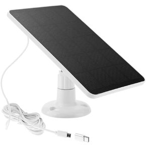 Solar Panel Camera Charger Fit for Arlo Essential Spotlight Gen 2/XL Spotlight 2nd Camera GO 1, Ring Spotlight Cam Plus/Spotlight Pro (Not for Spotlight Cam & Not for 1st 2nd gen) 5V Solar Panel Cable