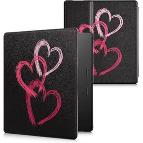 حافظة kwmobile متوافقة مع Amazon Kindle Oasis 10. حافظة الجيل - غطاء القارئ الإلكتروني - طبيعة كونية أزرق/رمادي/أسود