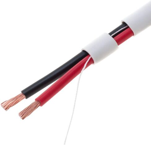 500 قدم 16AWG 2 موصلات (16/2) كابل مكبر صوت مصنف CL2 مواصفات حقيقية وقياس سلك LED منخفض الجهد، صندوق سحب (للتركيب داخل الجدار) (16AWG / 2 موصلات، 500 قدم) in Kuwait