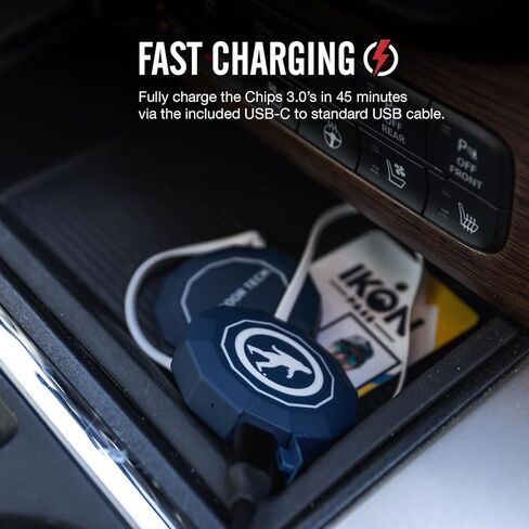 تقنية خارجية - Chips 3.0 - مكبرات صوت خوذة بلوتوث لاسلكية حقيقية للتزلج والتزلج على الجليد وركوب الدراجات الجبلية والتسلق، أزرق in Kuwait