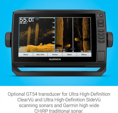Garmin ECHOMAP UHD 93sv: جهاز رسم الخرائط بشاشة تعمل باللمس مقاس 9 بوصات مع جهاز LakeVü g3 الأمريكي وGT54UHD-TM Ultra High-Definition Sonar (متجدد) in Kuwait