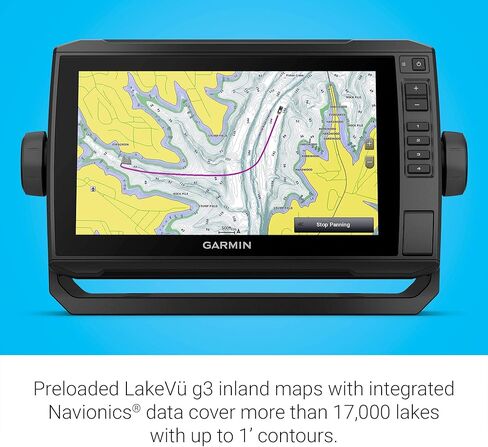 Garmin ECHOMAP UHD 93sv: جهاز رسم الخرائط بشاشة تعمل باللمس مقاس 9 بوصات مع جهاز LakeVü g3 الأمريكي وGT54UHD-TM Ultra High-Definition Sonar (متجدد) in Kuwait