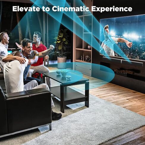 MZEIBO Sound Bars for TV, Bluetooth Soundbar for TV, 50W TV Sound Bar with 4 Drivers and Remote Control, Home Audio TV Speakers Sound Bar with HDMI(ARC)/Optical/AUX Connect in Kuwait