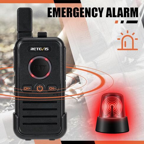 أجهزة اتصال لاسلكية صغيرة Retevis RB45 للبالغين طويلة المدى، محمولة باليد ثنائية الاتجاه قابلة لإعادة الشحن، PTT مزدوج متين، هوائي قصير راديو ثنائي الاتجاه لمصحة مستشفى الأعمال (8 عبوات) in Kuwait