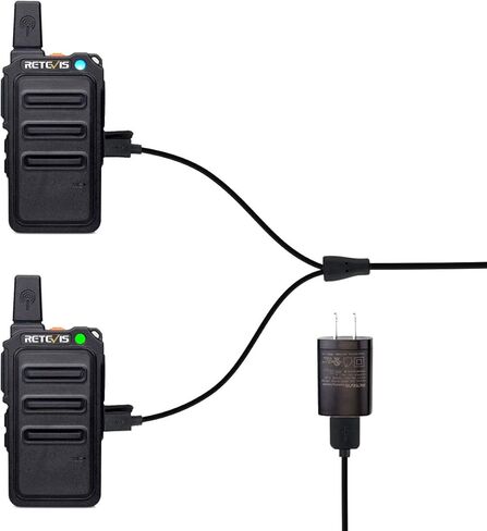 Retevis RT19 Two Way Radios Rechargeable,Portable Walkie Talkies for Adults,1300mAh Battery,Metal Clip,Hands Free 2 Way Radios for Family Small Stores Warehouse Skiing Gift (4 Pack) in Kuwait