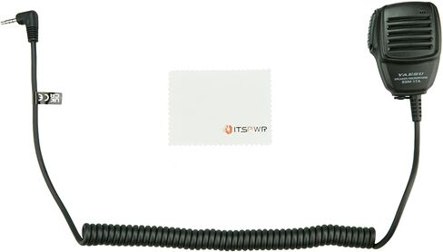 ITSPWR Bundle Containing: Yaesu SSM-17A Speaker Microphone, Broad Compatibility, Audio Enhanced, Noise Reduction Cleaning Cloth in Kuwait