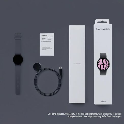 Samsung Galaxy Watch 6 44mm LTE Smartwatch, Fitness Tracker, Personalized HR Zones, Advanced Sleep Coaching, Heart Monitor, BIA Sensor for Health Wellness Insights, Big Screen, US Version, Graphite in Kuwait