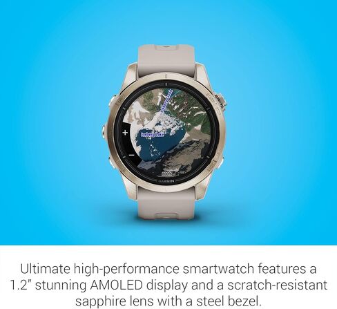 Garmin epix Pro (الجيل 2) إصدار Sapphire، 51 ملم، ساعة ذكية عالية الأداء، تقنية تدريب متقدمة، مصباح يدوي مدمج، أسود in Kuwait