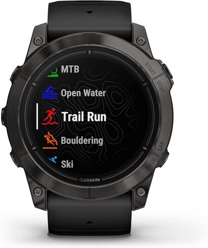 Garmin epix Pro (الجيل 2) إصدار Sapphire، 51 ملم، ساعة ذكية عالية الأداء، تقنية تدريب متقدمة، مصباح يدوي مدمج، أسود in Kuwait