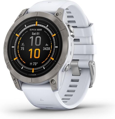 Garmin epix Pro (الجيل 2) إصدار Sapphire، 51 ملم، ساعة ذكية عالية الأداء، تقنية تدريب متقدمة، مصباح يدوي مدمج، أسود in Kuwait
