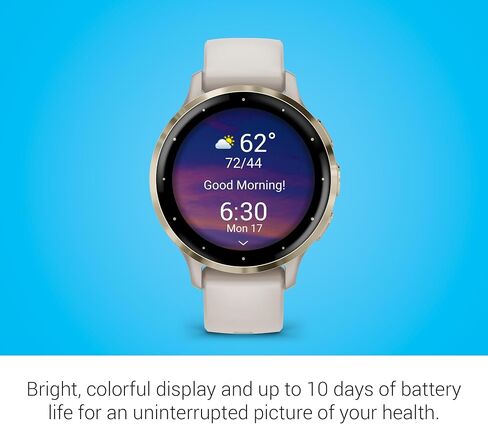 Garmin Venu® 3S, Premium Fitness Smartwatch, 41mm, French Gray | Body Battery™ Energy Monitoring, Sleep Coach, Built-In Sports Apps, Built-In Speaker & Mic, Workout Benefit & Recovery Time in Kuwait