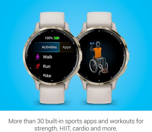 Garmin Venu® 3S, Premium Fitness Smartwatch, 41mm, French Gray | Body Battery™ Energy Monitoring, Sleep Coach, Built-In Sports Apps, Built-In Speaker & Mic, Workout Benefit & Recovery Time in Kuwait