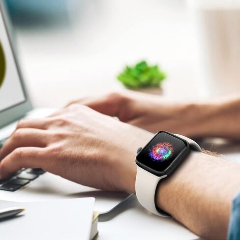 TreasureMax Sport Band Compatible with Apple Watch Bands 38mm 40mm 41mm 42mm 44mm 45mm 46mm 49mm White, Soft Silicone Strap Compatible for Apple Watch Series 11 10 9 Ultra SE 8 7 6 5 4 3 Men Women in Kuwait