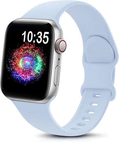 TreasureMax Sport Band Compatible with Apple Watch Bands 38mm 40mm 41mm 42mm 44mm 45mm 46mm 49mm White, Soft Silicone Strap Compatible for Apple Watch Series 11 10 9 Ultra SE 8 7 6 5 4 3 Men Women in Kuwait