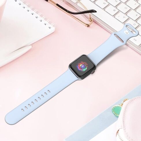 TreasureMax Sport Band Compatible with Apple Watch Bands 38mm 40mm 41mm 42mm 44mm 45mm 46mm 49mm White, Soft Silicone Strap Compatible for Apple Watch Series 11 10 9 Ultra SE 8 7 6 5 4 3 Men Women in Kuwait