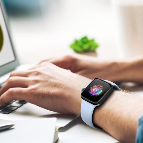 TreasureMax Sport Band Compatible with Apple Watch Bands 38mm 40mm 41mm 42mm 44mm 45mm 46mm 49mm White, Soft Silicone Strap Compatible for Apple Watch Series 11 10 9 Ultra SE 8 7 6 5 4 3 Men Women in Kuwait