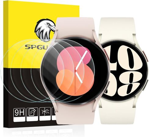 SPGUARD [4 Pack] Galaxy Watch 6 40mm Screen Protector & Watch 5 40mm/ Watch 4 40mm Protector,Tempered Glass Accessories for Samsung Watch 6/5/4 40mm in Saudi Arabia