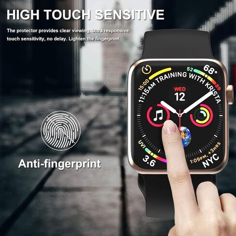 EWUONU [عبوة من قطعتين] واقي شاشة Apple Watch Series 9 Series 8/7 زجاج مقسى 45 مم، تغطية كاملة ثلاثية الأبعاد [إطار سهل التركيب] طبقة شفافة عالية الدقة مقاومة للماء وخالية من الفقاعات ومضادة للخدش لسلسلة iWatch 9/8/7 45 مم in Kuwait