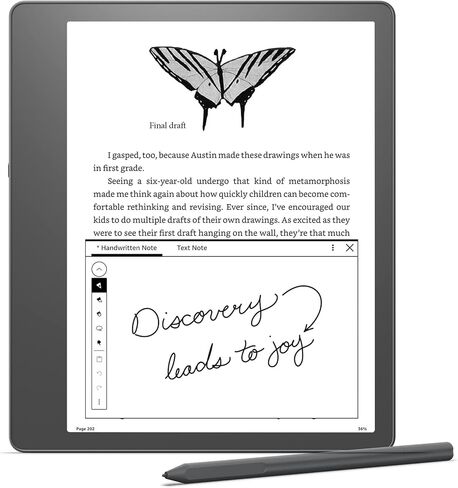 Certified Refurbished Kindle Scribe (16 GB) the first Kindle for reading, writing, journaling and sketching - with a 10.2" 300 ppi Paperwhite display, includes Basic Pen in Kuwait