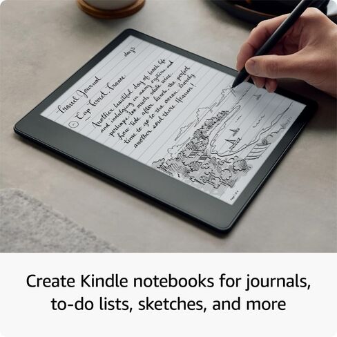 Certified Refurbished Kindle Scribe (16 GB) the first Kindle for reading, writing, journaling and sketching - with a 10.2" 300 ppi Paperwhite display, includes Basic Pen in Kuwait