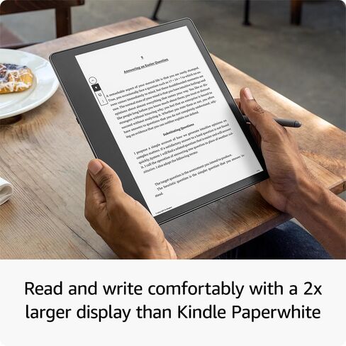 Certified Refurbished Kindle Scribe (16 GB) the first Kindle for reading, writing, journaling and sketching - with a 10.2" 300 ppi Paperwhite display, includes Basic Pen in Kuwait
