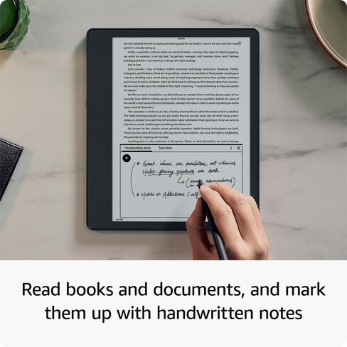 Certified Refurbished Kindle Scribe (16 GB) the first Kindle for reading, writing, journaling and sketching - with a 10.2" 300 ppi Paperwhite display, includes Basic Pen in Kuwait
