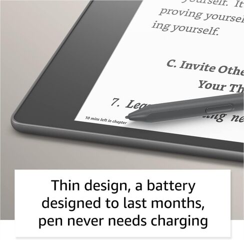 Certified Refurbished Kindle Scribe (16 GB) the first Kindle for reading, writing, journaling and sketching - with a 10.2" 300 ppi Paperwhite display, includes Basic Pen in Kuwait