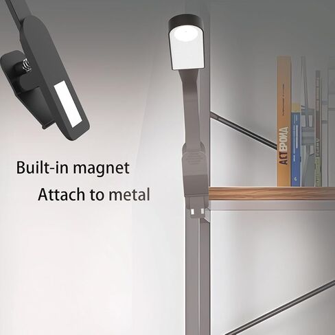 Magnetic Clip on Reading Light for Kindle, Mini Light for Book Reading with 3 Lighting Colors, Angle Adjustable in Kuwait