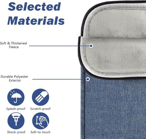6-7 Inch Protective Sleeve Carrying Case Fits All-New 6" Kindle 11th Gen 2022, Kindle 10th/8th Gen 2019/2016, 6.8" Kindle Paperwhite 11th 2021/10th Gen 2018, Kindle Oasis E-Reader, Light Blue in Saudi Arabia