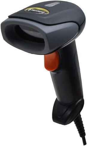 قارئ قارئ باركود محمول بسلك نيولاند ماسح باركود واحد مع حامل قابل للتعديل سريع للغاية ودقيق يدعم النوافذ/Mac/iOS/Android/Linux/Pos in Kuwait