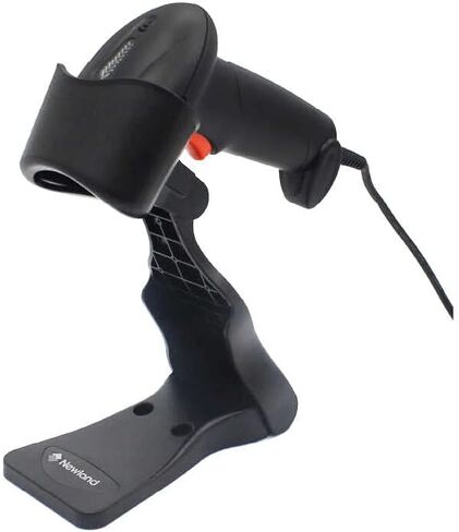 قارئ قارئ باركود محمول بسلك نيولاند ماسح باركود واحد مع حامل قابل للتعديل سريع للغاية ودقيق يدعم النوافذ/Mac/iOS/Android/Linux/Pos in Kuwait